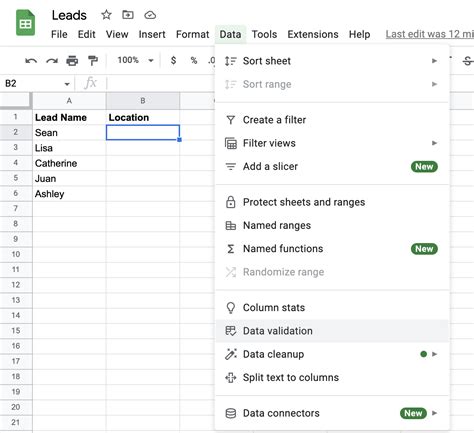 How To Create A Dropdown List In Google Sheets Officebeginner