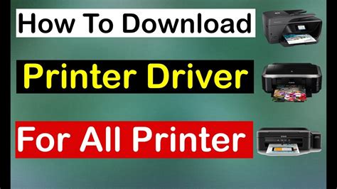 How To Download Drivers For All Printer For Laptop Pcs Youtube