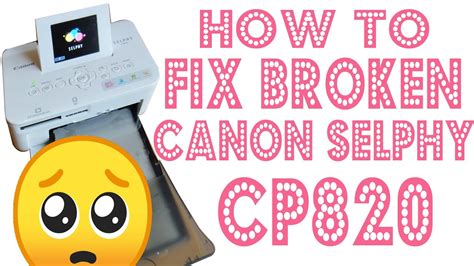 How To Repair Printer Canon Selphy Cp820 Problem Cassette Ink Insert