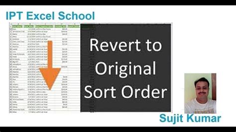 How To Unsort In Excel Revert Back To Original Data