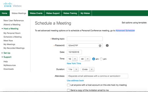 How To Use Webex For Interviews Policy And Procedures Information Technology Services