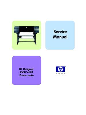 Hp Designjet 4500 4500Ps 4500 Mfp 4520 4520Ps 4520 Mfp Service Manual