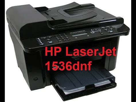 Hp Laserjet 1536Dnf Mfp Hp Laserjet P1566 Youtube