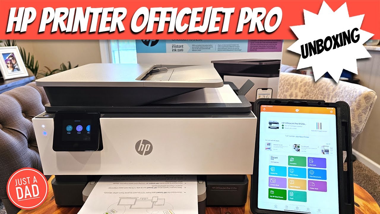 Hp Officejet Pro 9125E Unboxing How To Setup Youtube