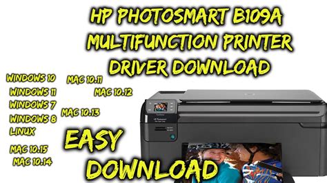 HP PhotoSmart B109q Driver: Easy Installation Guide