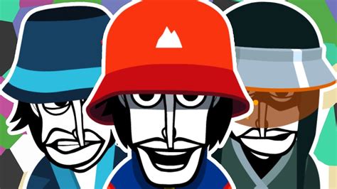 Incredibox All Characters With Bucket Hats Or Half Their Eyes Covered Youtube