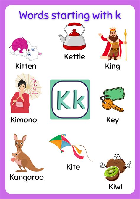 J and K Word Examples