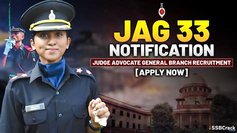 Jag 33 Notification Judge Advocate General Indian Army