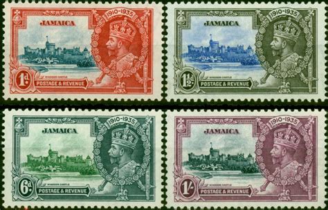 Jamaica 1935 Jubilee Set Of 4 Sg114 117 Fine Mm Stamps Empire Philatelists