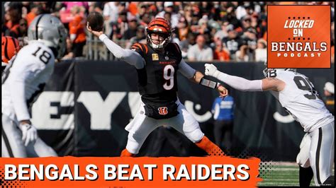 Joe Burrow Leads Bengals Past Raiders In Must Win Game Instant Reaction Takeaways Wtsp Com