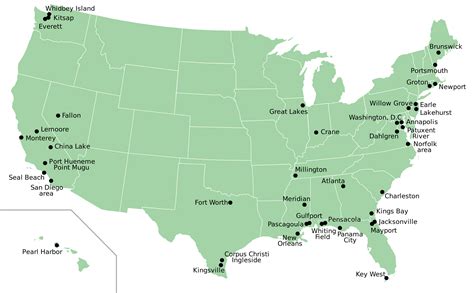 List Of Navy Bases In The Us