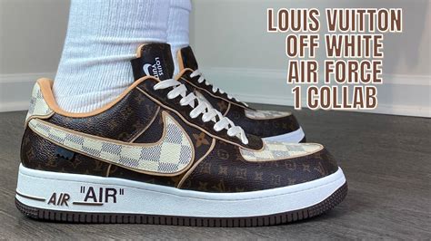 Louis Vuitton Off White Air Force 1 Collaboration On Feet Rep Review Youtube