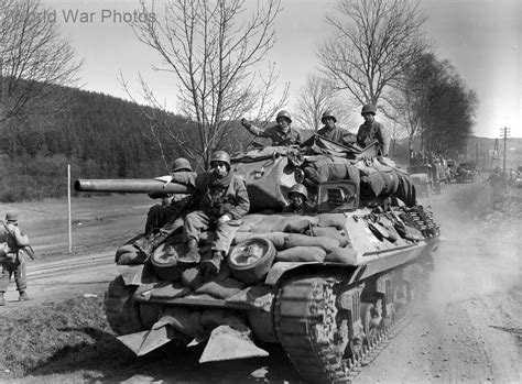 M10 Of 644Th Tank Destroyer Battalion With Hedgerow Cutting Devices Olpe Germany World War Photos