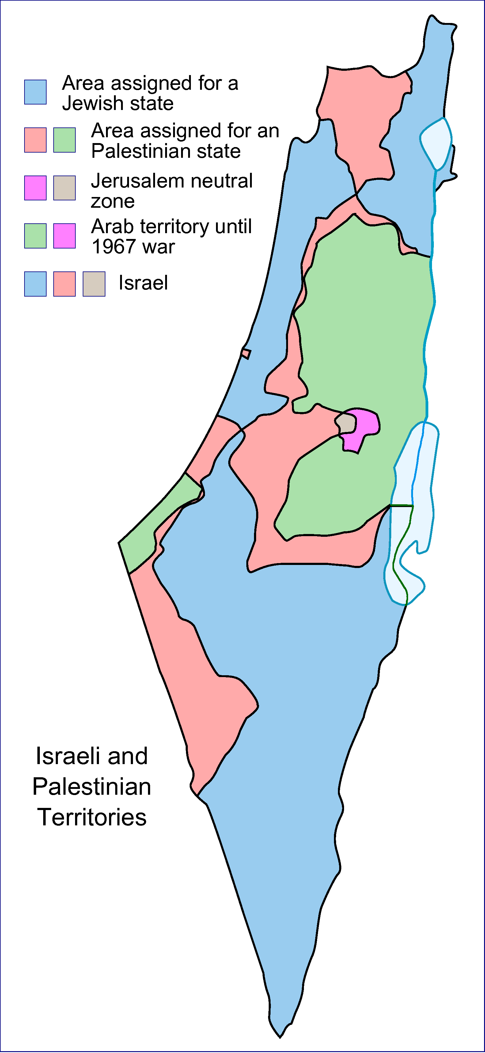 British Mandate Palestine Map