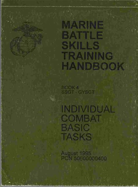 Marine Battle Skills Training Handbook Book 4 Ssgt Gysgt Individual Basic Combat Tasks