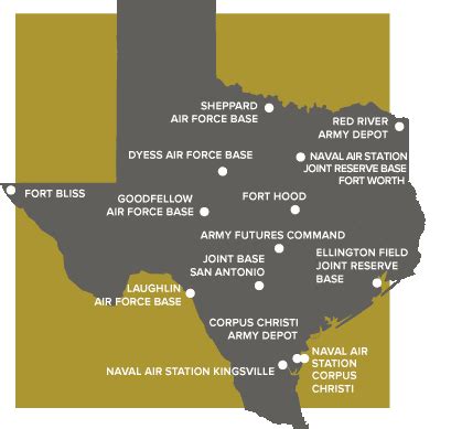 5 Texas Marine Bases