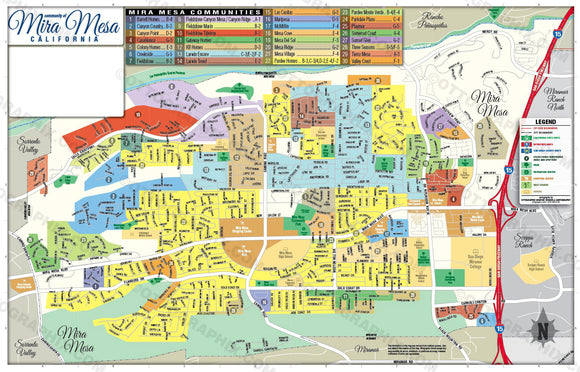 Michelin Mira Mesa Map Viamichelin