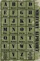 Military Alphabet Poster 24X36 The Blacklight Zone