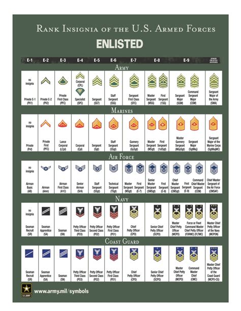 Military Rank And Insignia Uscg Lsa