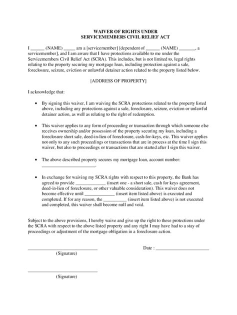 Military Waiver Letter Sample Fill Online Printable Fillable Blank Pdffiller