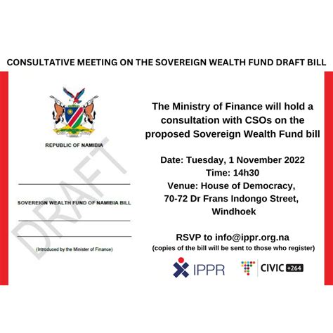 Ministry Of Finance Invitation To Consultative Meeting With Csos On The Proposed Sovereign