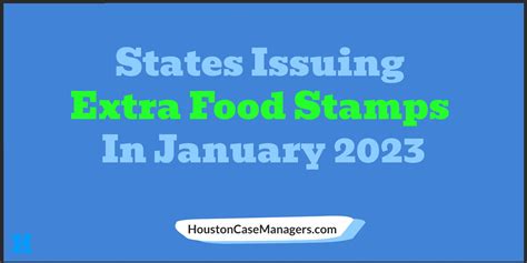 Multiple States Will Once Again Issue Extra Food Stamps In January 2023 Learn More About The