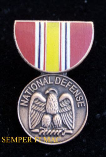 National Defense Medal Ndsm Hat Lapel Pin Us Army Marines Navy Air Force Uscg Ebay