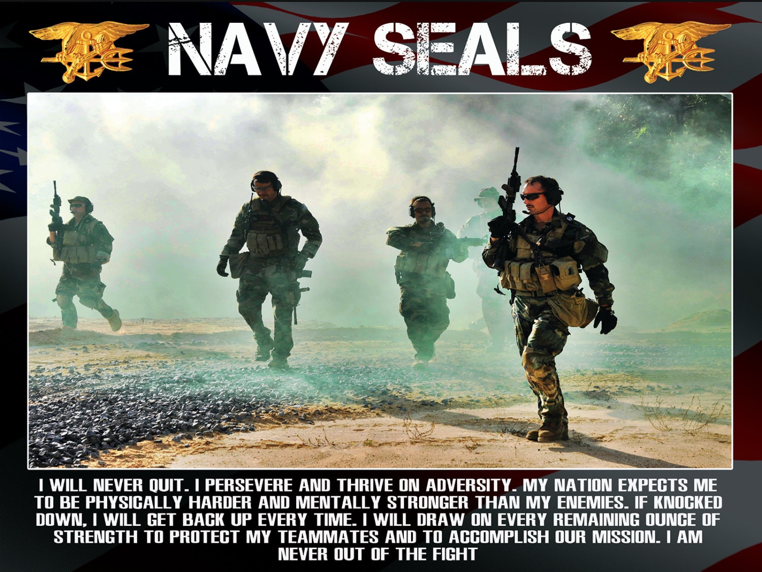 Navy Seals Poster Military Motivation Seal Teams Poster Etsy Military Motivation Navy Seal