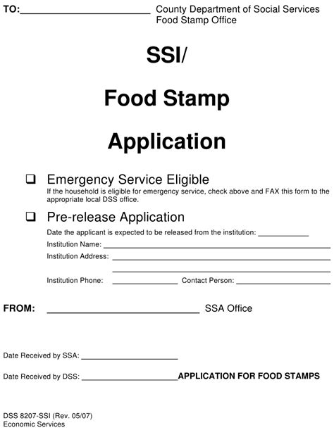 Nc Food Stamp Application Printable Printable Application