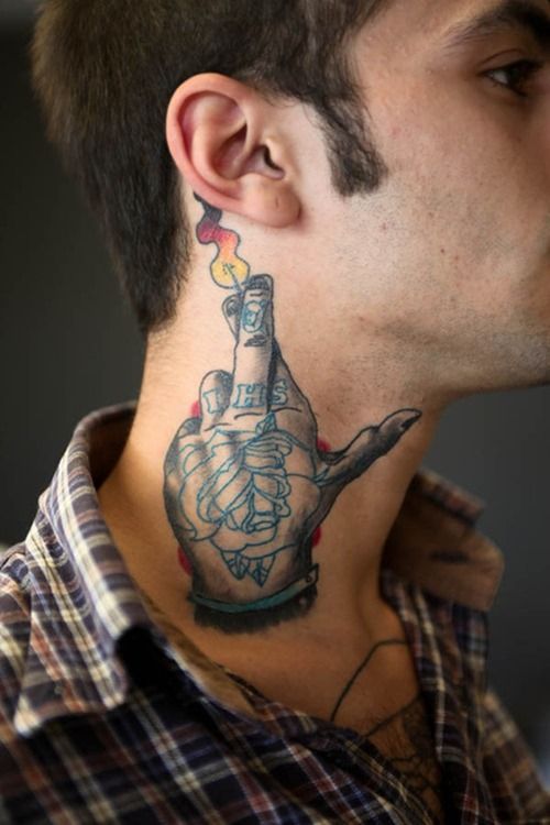 Neck Tattoos for Men