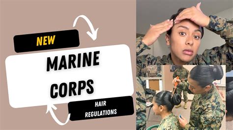 New Marine Corps Hair Regulations For Females Military Women New Hairstyle Military Hair Youtube