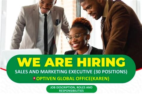 Optiven Hiring Sales Marketing Executive 30 Positions Opportunities For Young Kenyans