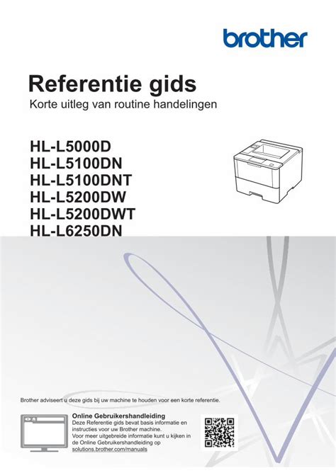 Pdf Referentie Gids Hl L5100dnt In De Verpakking