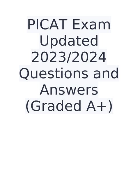 Picat Test Guide 2023 Updated November Updated