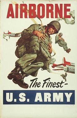 Poster Recruitment Wwii Army Airborne The Finest 37 Inch