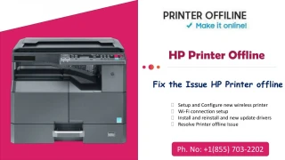 Ppt Hp Printer Offline Quick Fix 1 8057912114 Hp Printer Driver