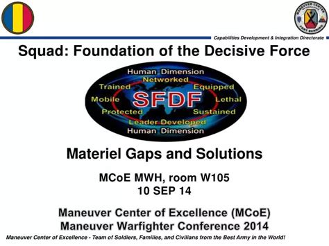 Ppt Maneuver Center Of Excellence Mcoe Maneuver Warfighter Conference 2014 Powerpoint