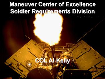 Ppt Maneuver Center Of Excellence Powerpoint Presentation Free Download Id 4254017