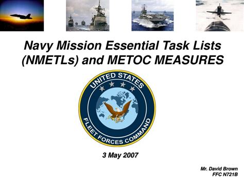 Ppt Navy Mission Essential Task Lists Nmetls And Metoc Measures Powerpoint Presentation Id