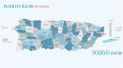 Puerto Rico Zip Codes Map Glossy Poster Picture Photo Banner Etsy In 2022 Photo Banner