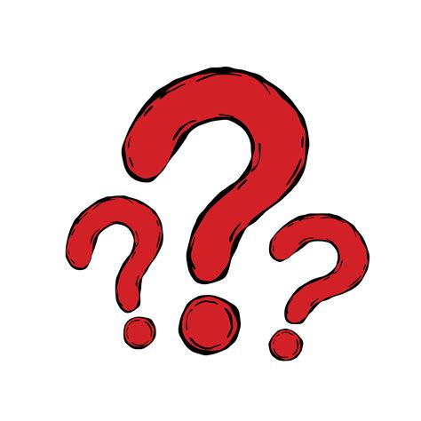 Question Mark Red Hand Drawn Doodle Faq Symbol 13995977 Vector Art At Vecteezy