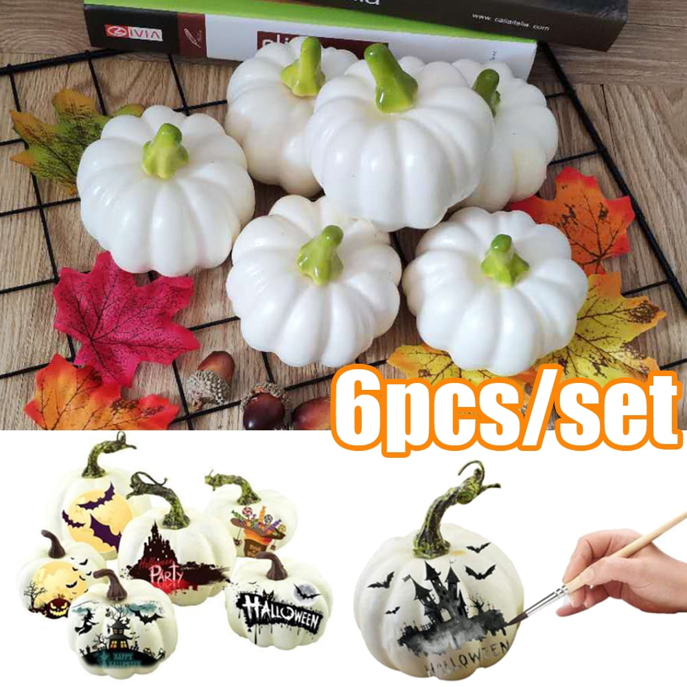 Realistic Artificial Pumpkins Lifelike Fake Pumpkins Table Fireplace Decor For Fall Harvest