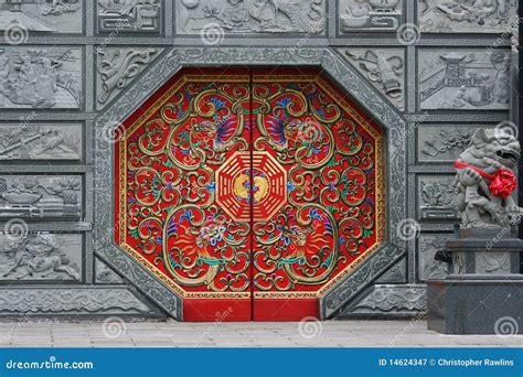 Red Chinese Door Royalty Free Stock Photography Image 14624347