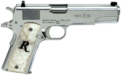 Remington Firearms 96304 1911 R1 45 Acp 5 7 1 Stainless Steel High Polish White Synthetic Pearl