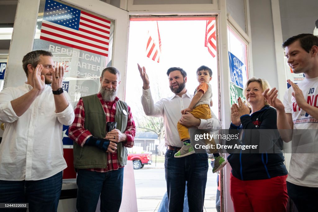 Republican Candidate For U S Senate Jd Vance Speaks At A News Photo Getty Images