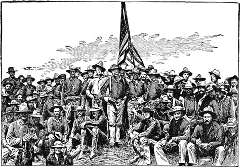 Roosevelt And The Rough Riders Clipart Etc