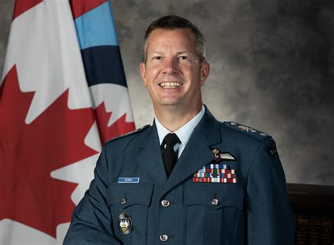 Royal Canadian Air Force Commander Lt Gen Eric Kenny Speaks With Air Force Chief Of Staff Gen