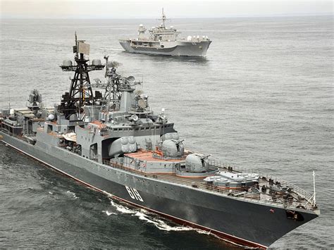 5 Russian Anti Submarine Ships