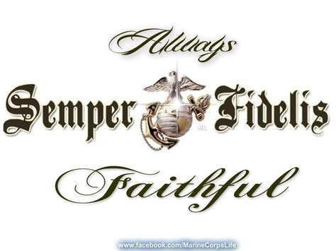 Semper Fidelis Always Faithful Oorah Semper Fidelis Usmc Quotes Semper Fidelis Tattoo