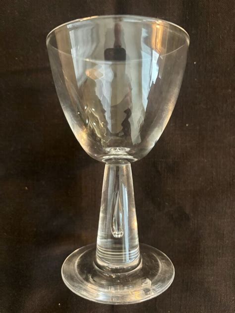 Set Of 4 Vintage 5 Wine Glasses Marked Steuben Ebay